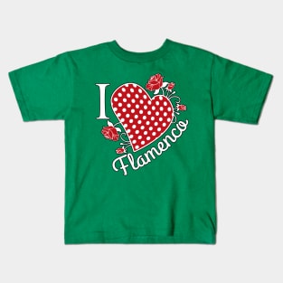 I love Flamenco Kids T-Shirt